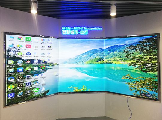 弧形無縫拼接屏該如何安裝？